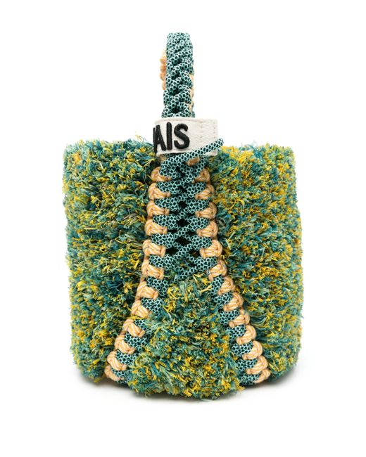 Emilio Fringe Macrame Basketball ALÉMAIS de color Green