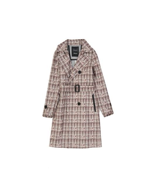 Herno Brown Linen Trench Coat