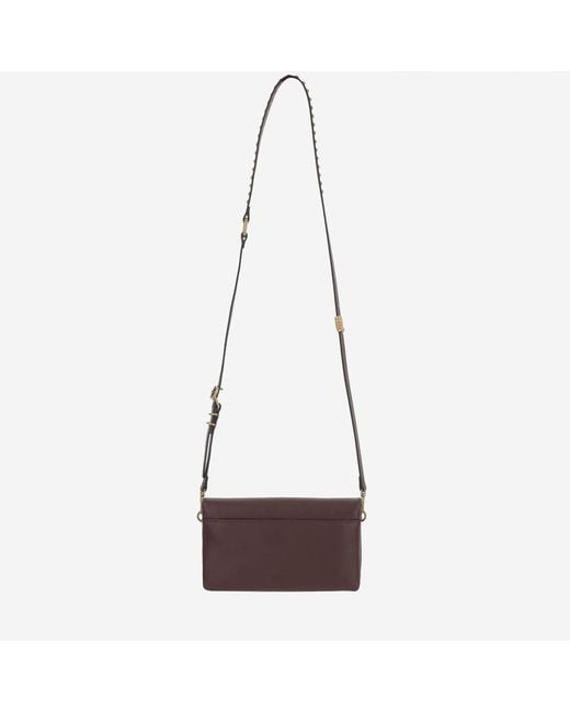 Pinko Multicolor Shoulder Bag Burgundy/Antique