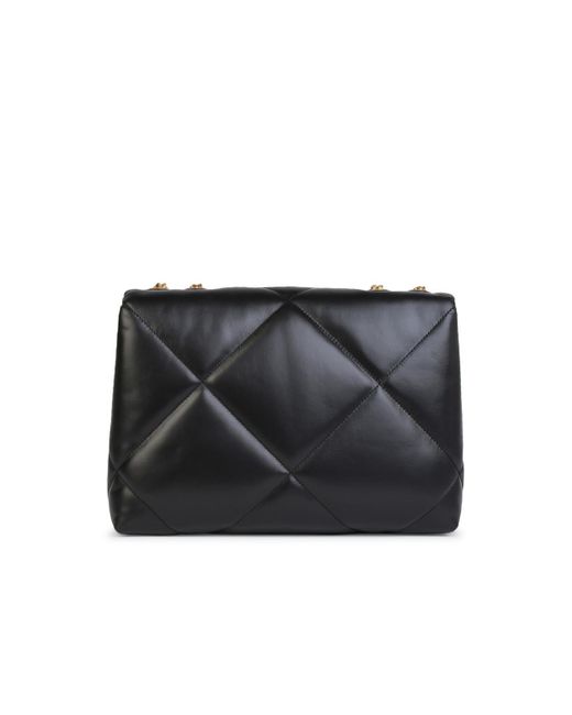 Tory Burch 'kira' Dubbele Riem Black Lear Bag