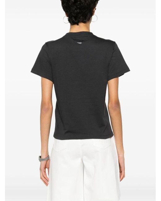 Emporio Armani Black Logo Cotton T-Shirt