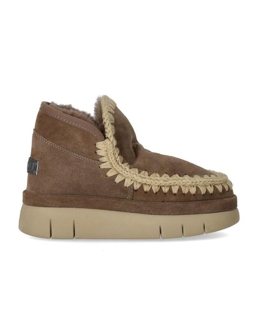 Mou Brown Bounce Welt Suede Elephant Sneaker