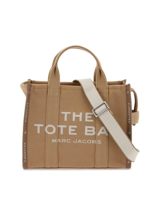 Marc Jacobs The Jacquard Medium Tote Bag in het Brown
