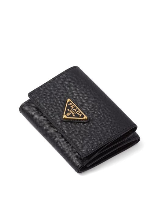 Prada Black Small Saffiano Wallet
