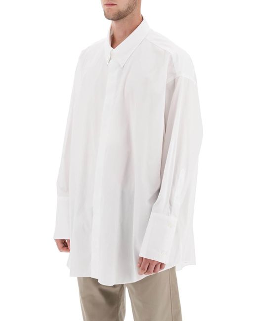 AMI Übergroßes Popelhemd in White für Herren