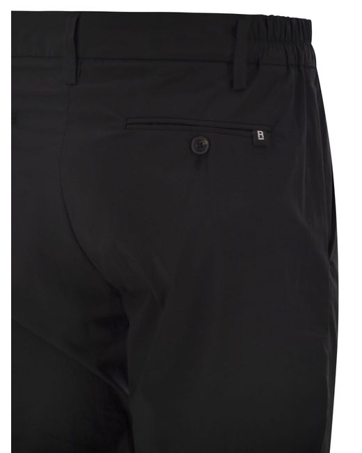 Re-hash Black Slim Fit Stretch Technical Cotton Chinos