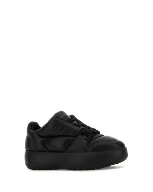 DSquared² Black Dsquared Leather Puffer Sneakers