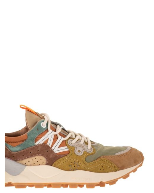 Flower Mountain Brown Yamano 3 Sneakers