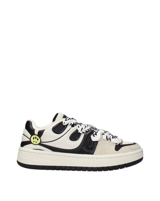 Barrow White Sneakers Skate Leather