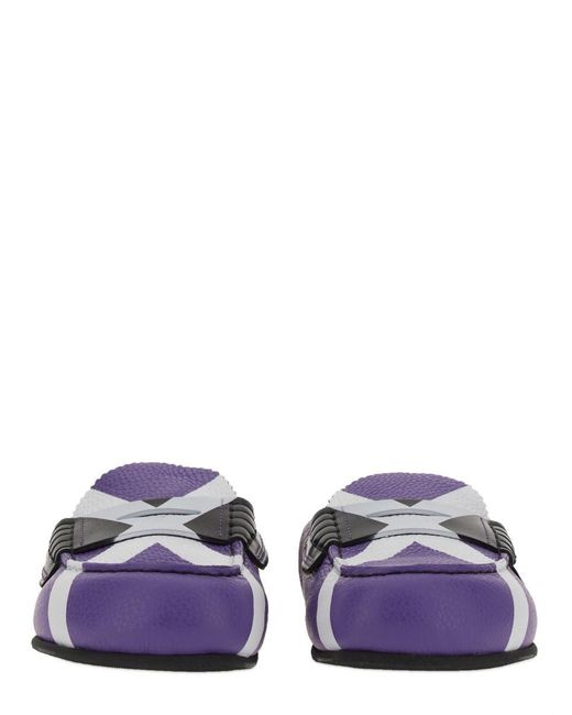 COLLEGE Purple Sabot With Iconic "X"