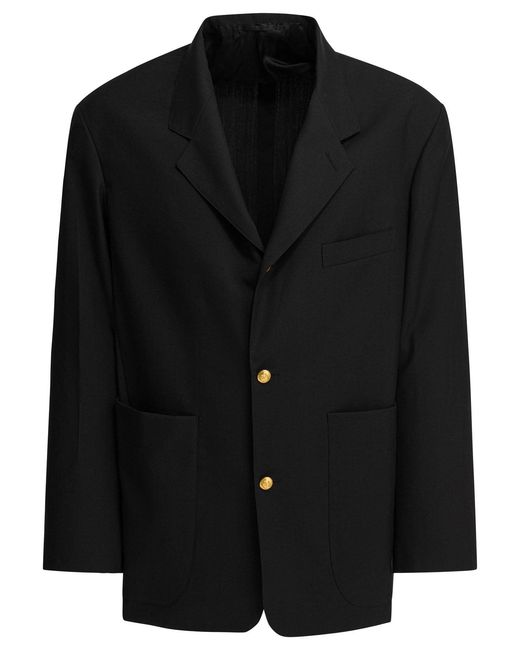 Beams Plus Balken Plus Wollen Blazer in het Black