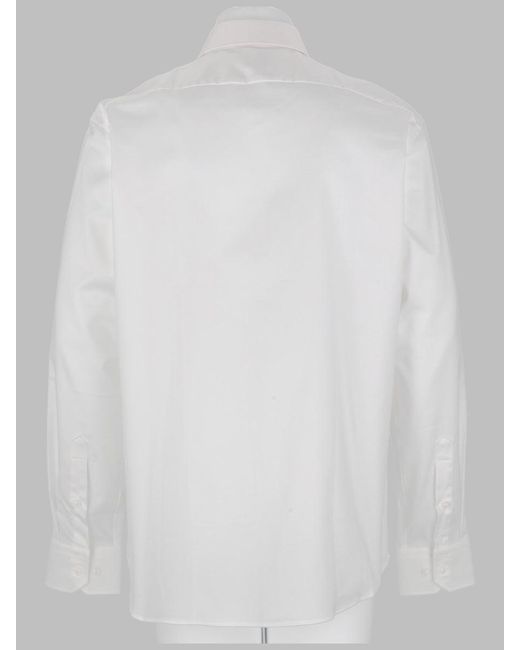 Boss White Classic Long Sleeve Dress Shirt for men