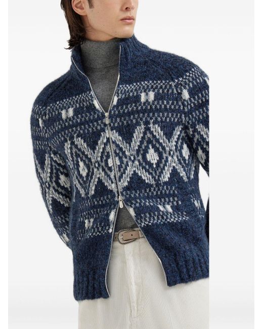 Cardigans Brunello Cucinelli de hombre de color Blue