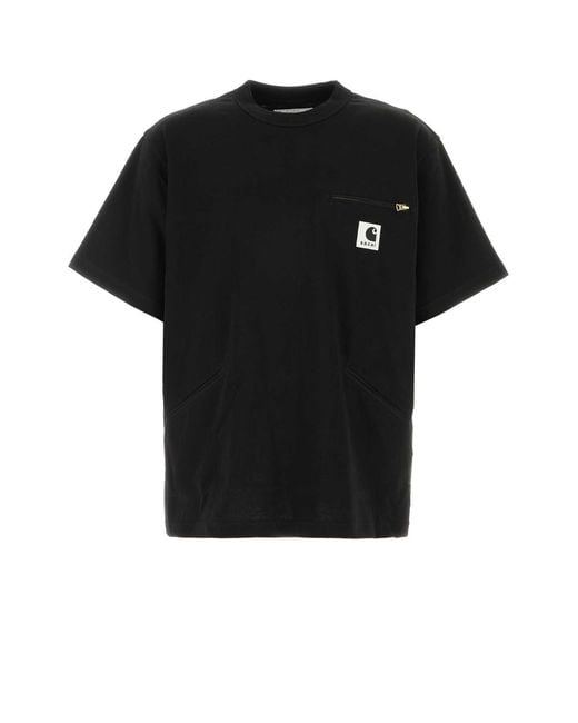 Carhartt Black Carhartt Wip Cotton Jersey T-Shirt for men