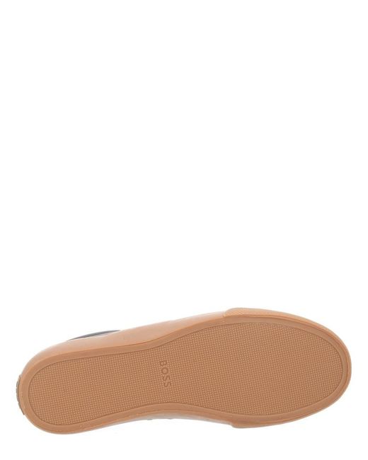 Boss Brown Sneaker With Logo for men