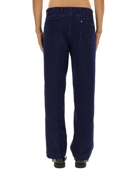 Gucci Blue Délavé Denim Pants for men