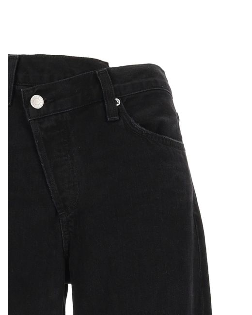 Agolde Black Luna Pieced Jean H/R Crv Taper