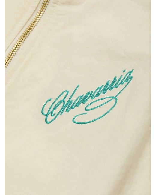 Willy Chavarria Natural Viscose Blend Jacket With Front Embroidery