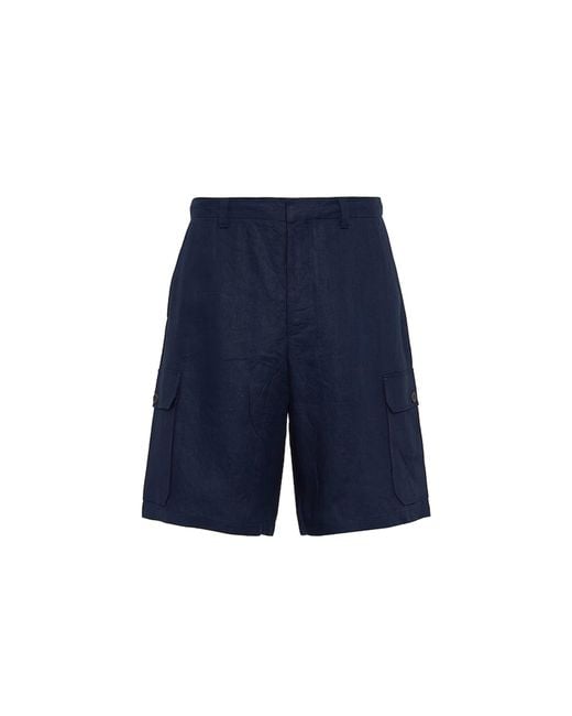 Prada Blue Casual Shorts for men