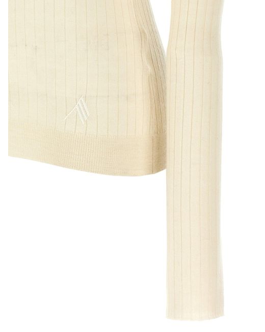 The Attico Natural Der Attico Ripped Pullover
