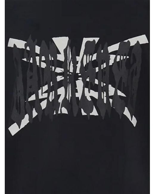 44 Label Group Black Hard Music Cotton T Shirt for men