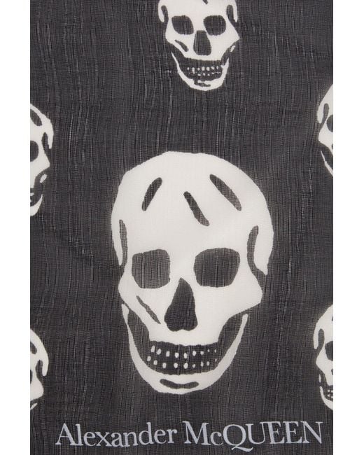 McQueen Black Scarves