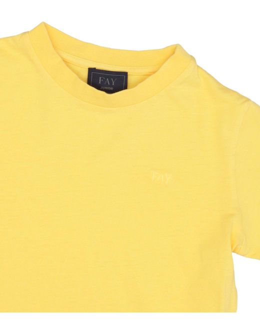 Fay Yellow T -Shirts und Polos Ocker