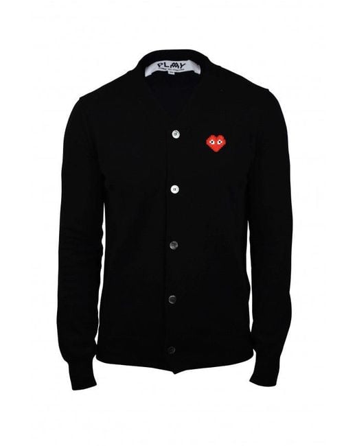 Comme des Garçons Black Wool Heart Patch Vest
