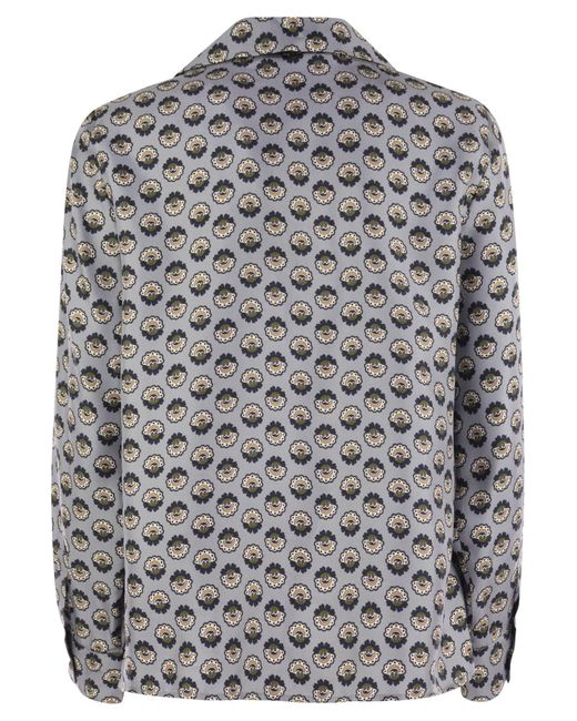 Weekend by Maxmara Gray Wochenende Max Mara Oncia Silk Twill Hemd