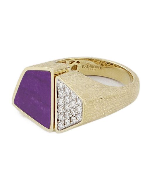 Rainbow K Metallic Esteve -Ring in Gold und Sugulit