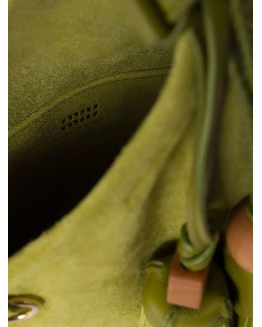 Miu Miu Green Borse Camoscio