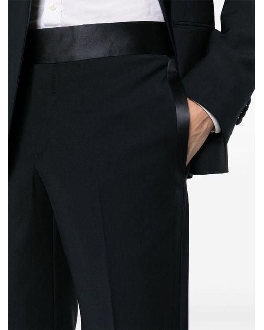 Giorgio Armani Black Slim Fit Wool Tuxedo Suit for men