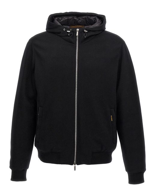 Moorer Black Brigno-Mrw Casual Jackets, Parka for men