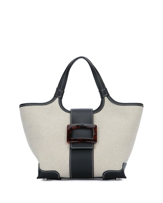 Roger Vivier Black Belle Vivier Turtle Shopping Mini