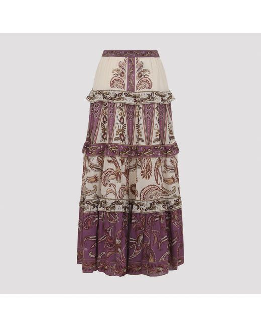 Farm Rio Black Delicate Ainika Long Skirt