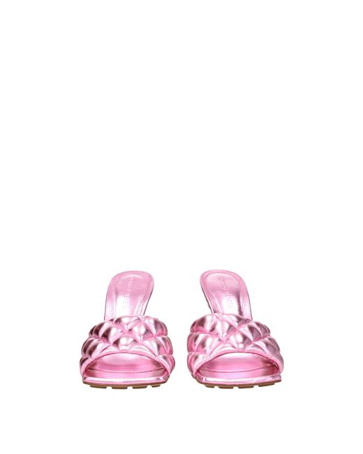 Bottega Veneta Pink Sandals/Azalea Leather