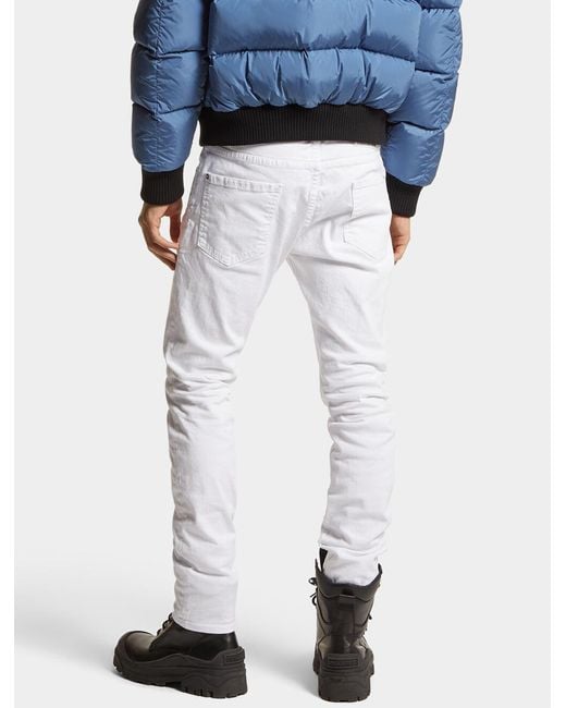 DSquared² White Jeans for men