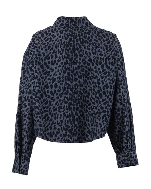 Aspesi Blue Printed Shirt