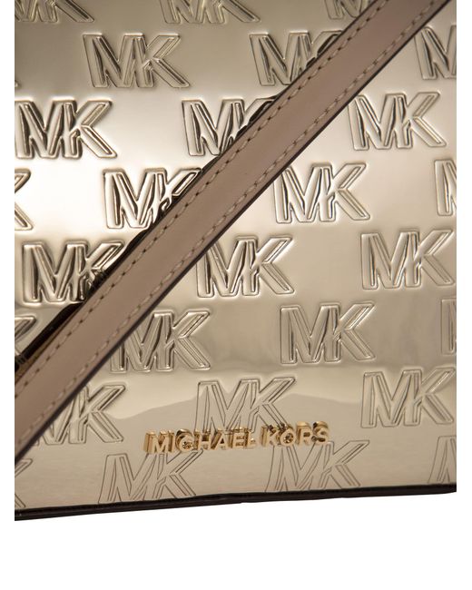 Michael Kors Gray Clutch Bag With Logo