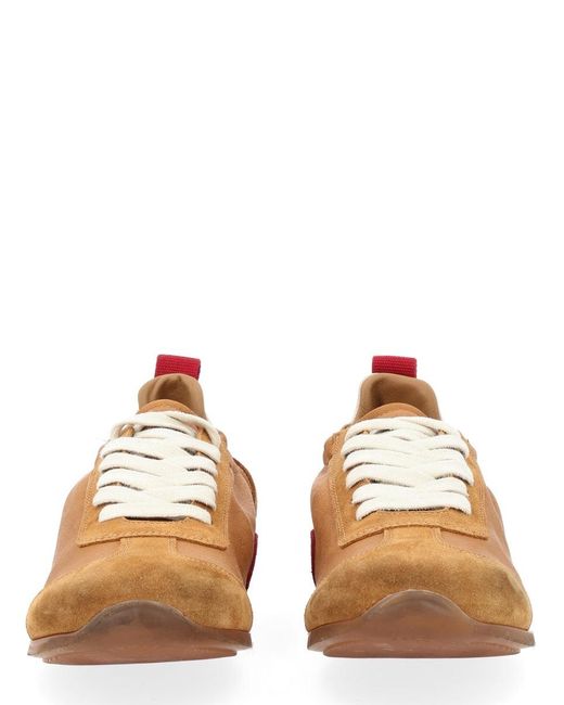 Uma Wang Brown Leather Sneaker