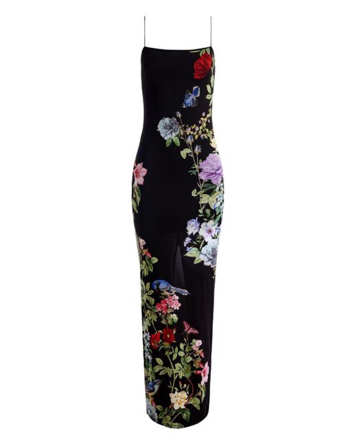 Alice + Olivia Black Fifi Maxi Dress