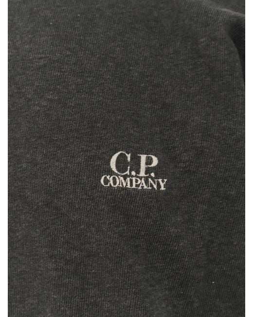 C P Company Gray Sweatshirts Crew Neck