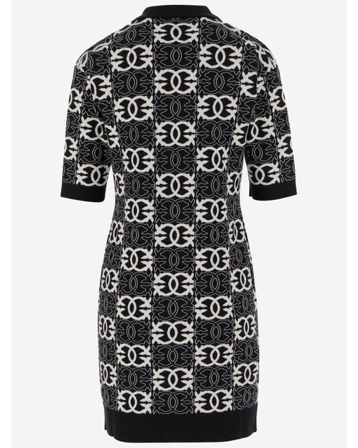 Pinko Black Love Birds Dress
