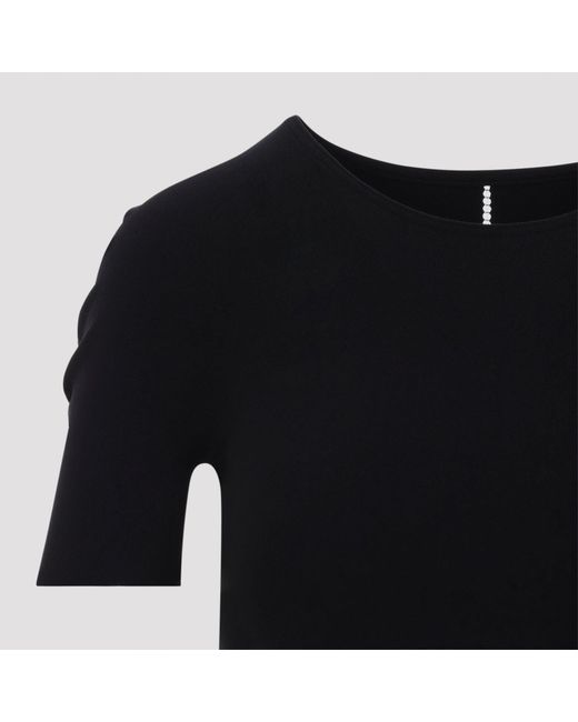 Wolford Black Seamless From-Top Bodysuit-Style Top