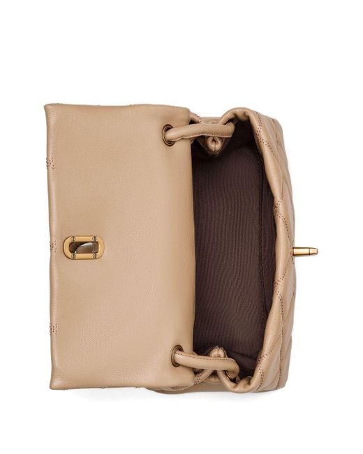 Marc Jacobs Natural The Quilted Leather Mini Dual Schultertasche