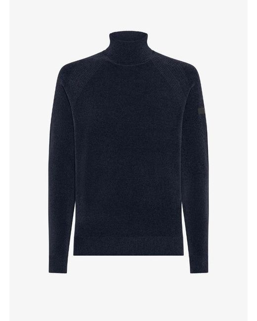 Rrd Blue Velvet Turtleneck Knit for men