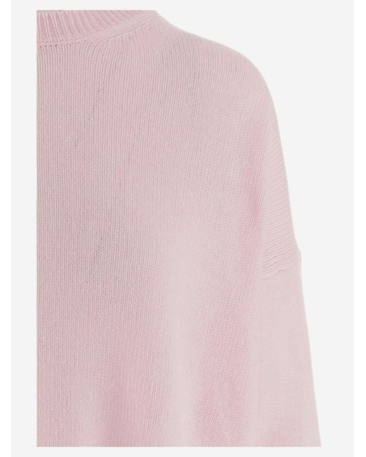 Jil Sander Pink Cashmere Sweater