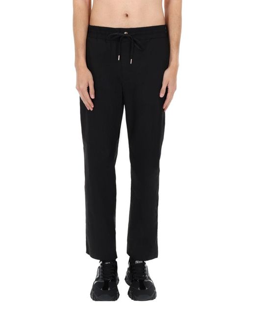 Versace Jeans Couture Black Pantalone Jogger Con Coulisse for men