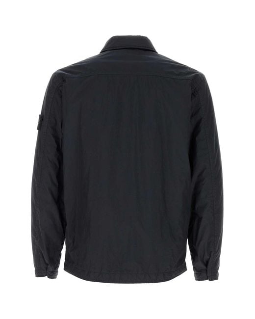 Stone Island Blue Midnight Nylon Jacket