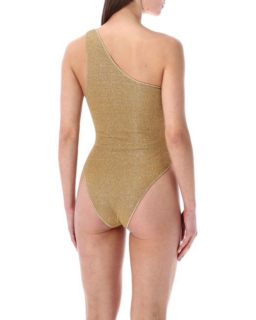 Oseree Multicolor Oserée Swimwear Lumière Stones One-Shoulder Maillot